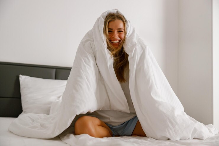 Photo experience a joyful morning wrapped in the embrace of cozy comfort and blissful serenity