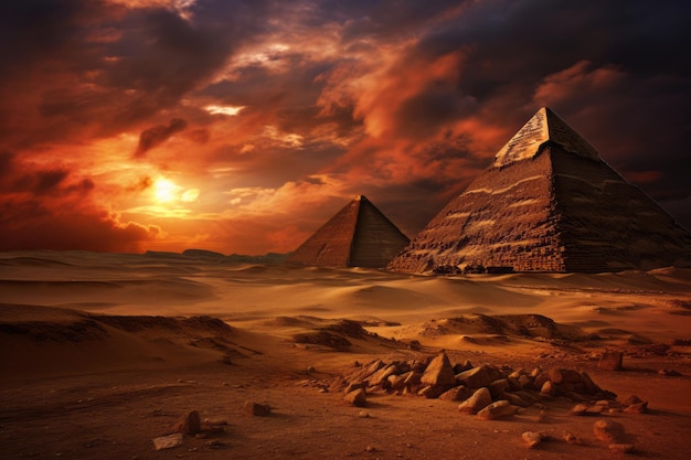 Experience the mystique of ancient Egypt through this Generative AI artwork