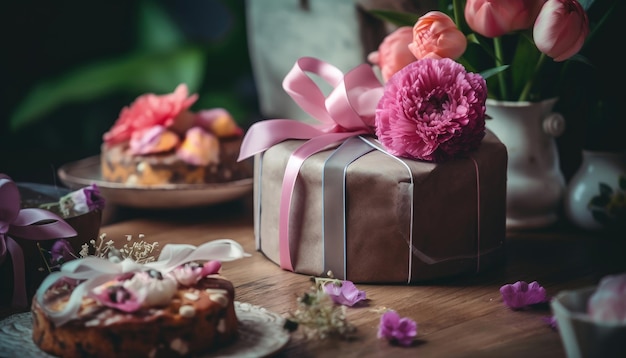 Experience the Perfect Celebration Birthday Cake Flowers and Gifts All in One Generative AI