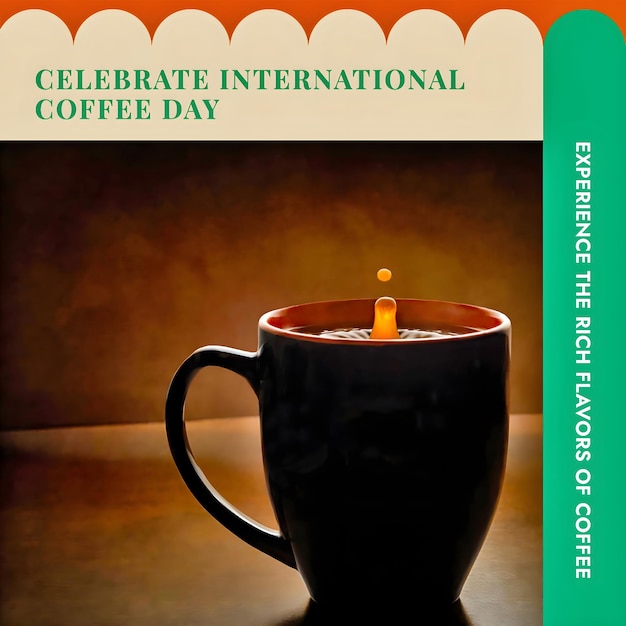 Photo experience the rich flavors of coffee on the international coffee day