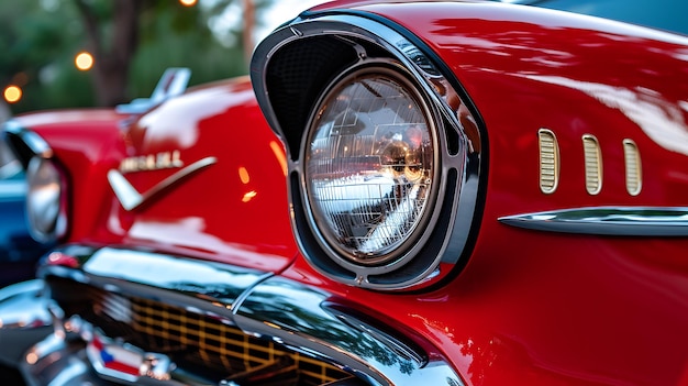 Photo experience the timeless allure of classic cars at this vintage car show where gleaming chrome and stunning craftsmanship take center stage