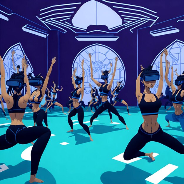 Experience the ultimate mindbody connection as you immerse yourself in a virtual reality yoga