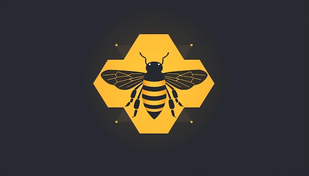 Photo experiment with geometric shapes to construct the outline of a bee this modern and stylized approach can result in a visually striking illustration suitable for vario 24