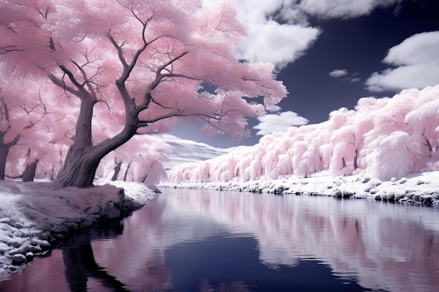 Experiment with infrared photography for a surrea