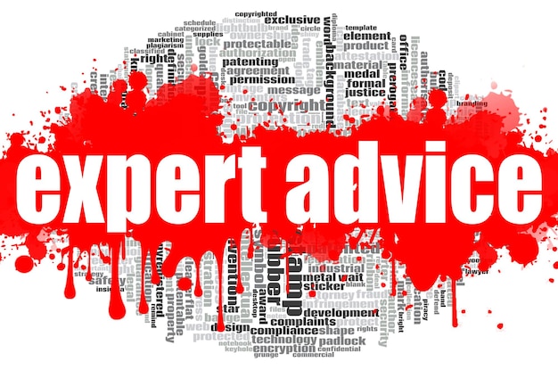 Expert advice word cloud