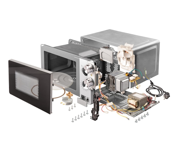 Разобранный вид микроволновки