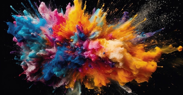 Exploding colors