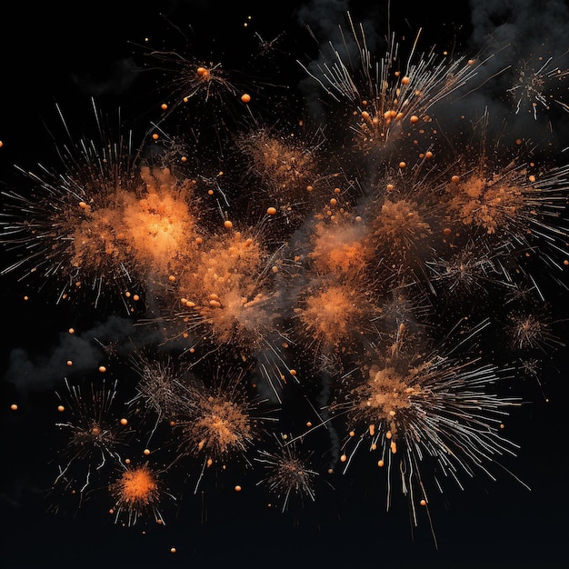 A exploding or falling fireworks with stars