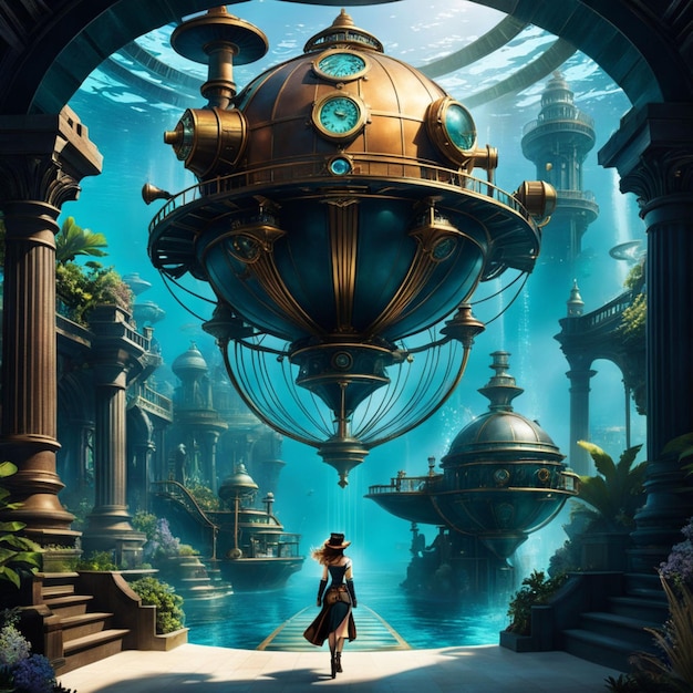 Explore Atlantis' steampunk journey unraveling hidden technology and mysteries