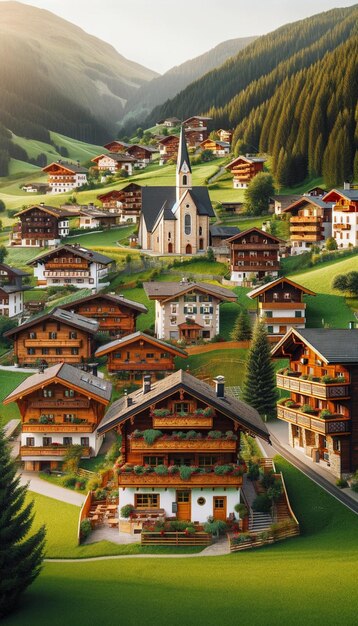 Photo explore the charm of european villages in canton of bern and beyond