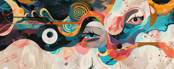 Photo explore cosmic abstract art featuring planets and vibrant colors in a vast universe aig62