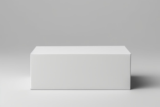 Explore creative possibilities with a blank paper box mockup Generative AI