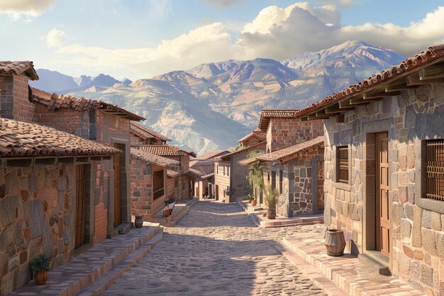 Photo explore the cultural treasures of cuzco peru as a generative ai