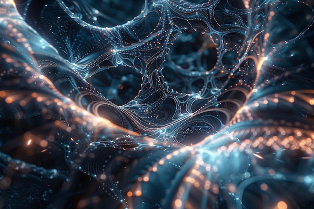 Explore the depths of an abstract universe where a generative ai