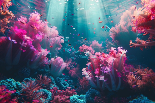 Photo explore the enigmatic depths of the ocean where su generative ai