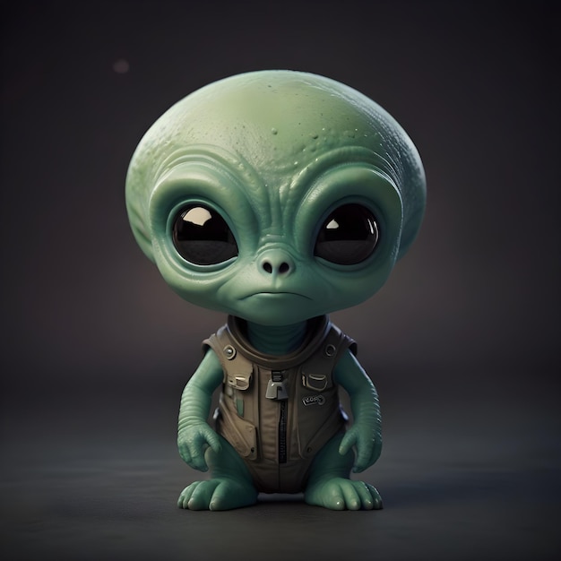 Explore the Galaxy with Charming Cute Alien Graphics