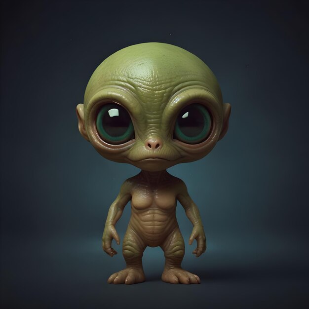 Explore the Galaxy with Charming Cute Alien Graphics