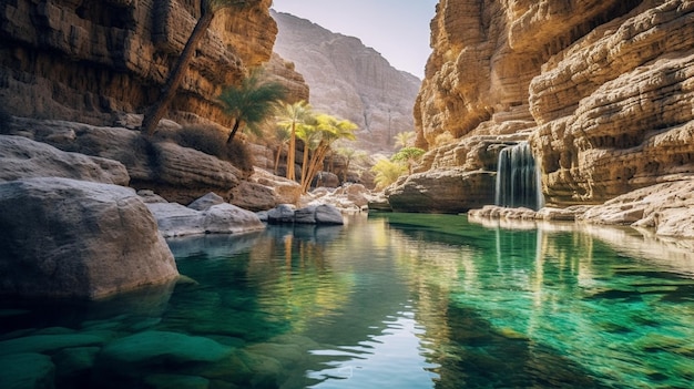 Explore the hidden gem of Wadi Bani Khalid an oasis of serenity and natural beauty This image show