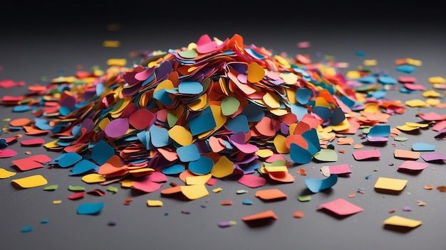 Explore the idea of a confetti language each color representing a different emotion Create a gui