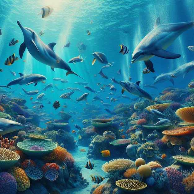 매혹적 인 해양 생물 세계 를 탐험 하십시오