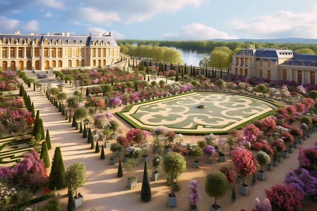 Explore the Opulent French Palace of Versailles and Its Vibrant Gardens Fountains and Colorful