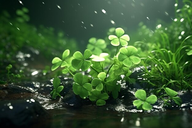 Explore the seasonal changes of shamrocks depictin 00238 03