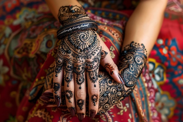 Explore the temporary nature of henna tattoos and generative ai