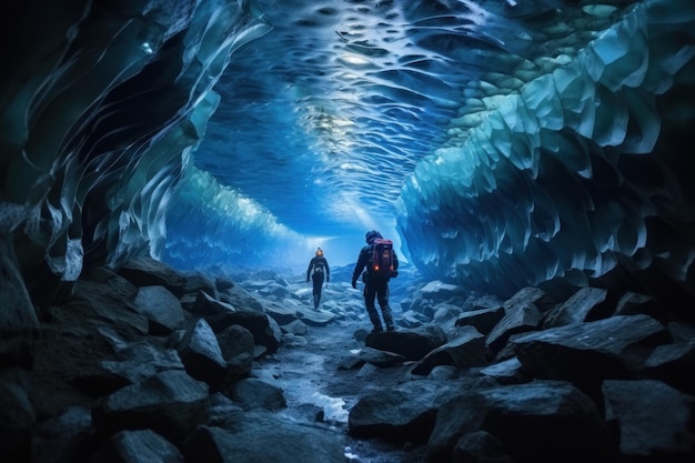Explorers venture into Vancouvers glacial cave