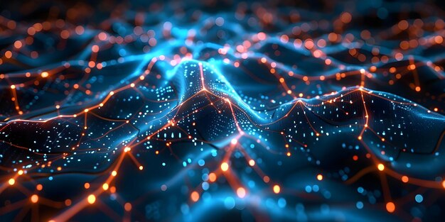 Exploring AI data mining en computer tech voor machine learning en rendering Concept AI Data Mining Computer Tech Machine Learning Rendering Exploring