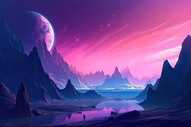 Exploring the Beauty of the Planet Cosmos A SciFi Wallpaper of Planets Stars Sky