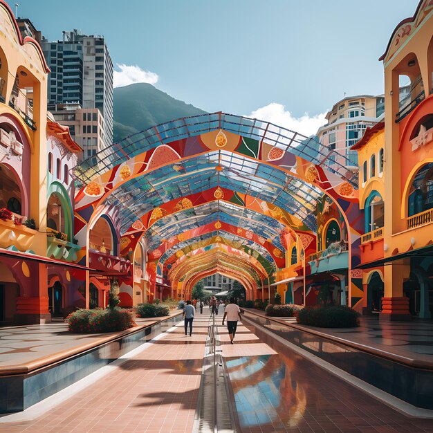 남미 콜롬비아 소매 천국의 최고의 쇼핑몰 컨셉 탐색