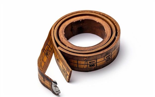 Exploring the Craftsmanship of Shoemaker39s Tape Measure On White Background