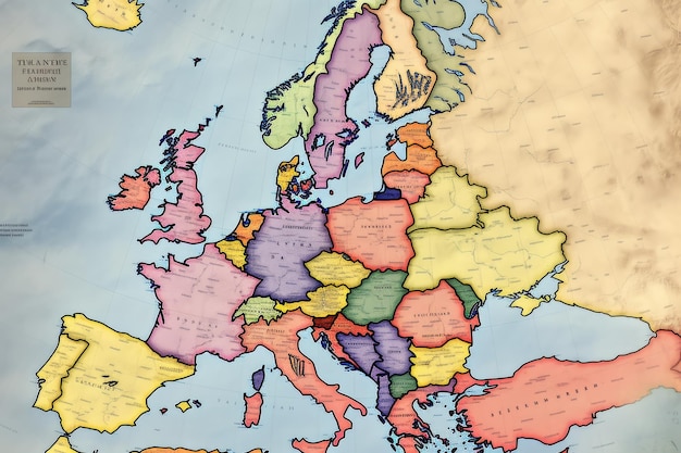 Exploring Europe Unveiling its Beauty on the World Map Aspect Ratio 32