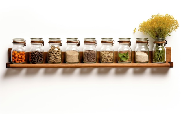 Exploring the Features of WallMounted Spice Rack Isolated on White Background