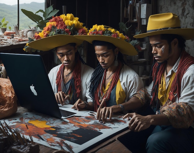 Exploring the Fusion Traditional and Technological Collaboration in Colombian Digital Artistry