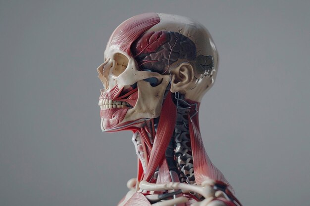 근육, 장기 및 척추의 인간 해부학 그래픽을 탐구하는 것