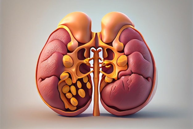 Exploring the Human Kidneys with a 3D Model Generative AI