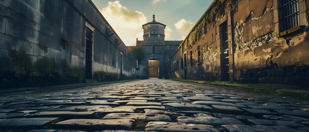 킬메인햄 교도소 탐험 더블린 아일랜드의 매혹적인 사진 개념 여행 사진 역사적인 랜드마크 더블린 명소 건축 세부 사항 킬메이너엄 교도소