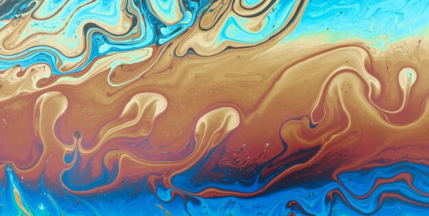Photo exploring the magic of liquid art in oil paint