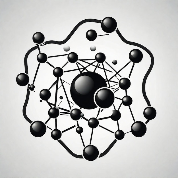 Photo exploring the microscopic world of molecules