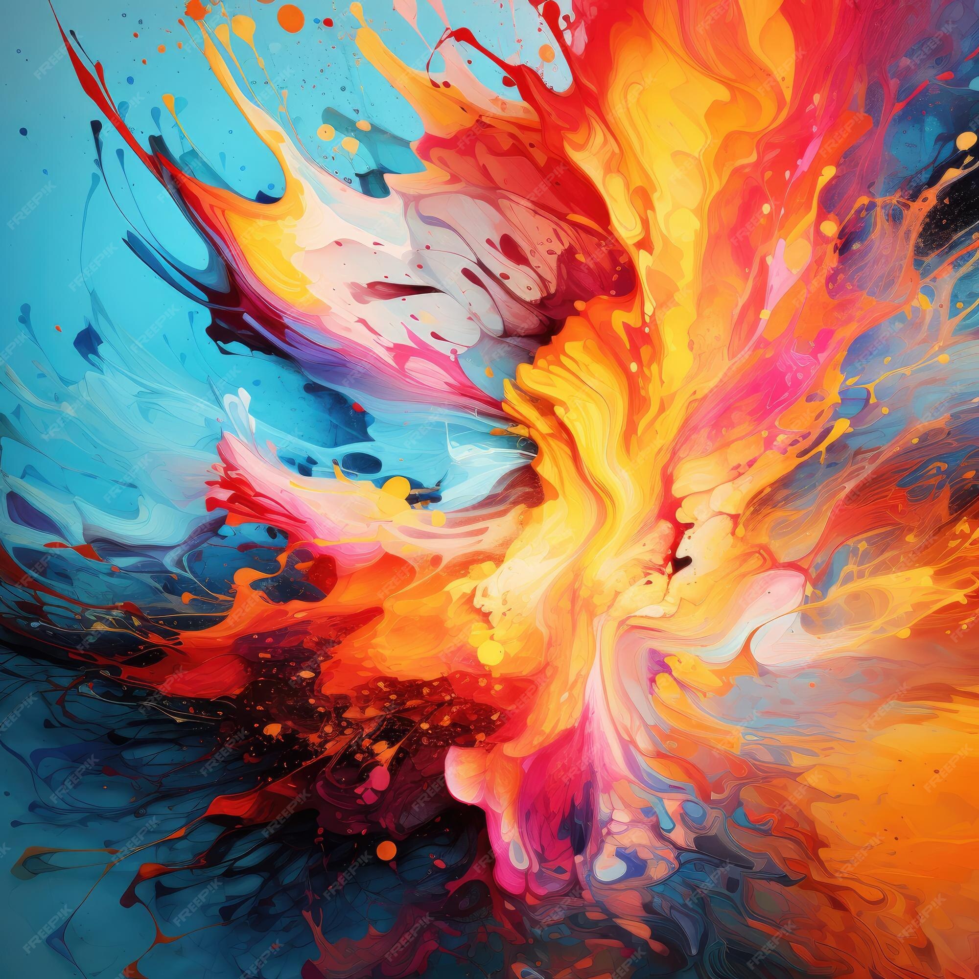 Premium AI Image  Exploring the Multifaceted World of Abstract Art 