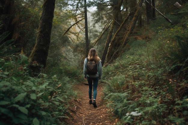 Photo exploring nature on a hike