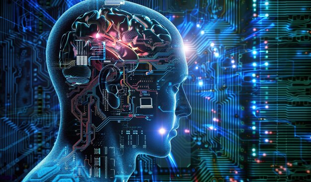 Photo exploring neural connections detailed imaging of brain activity with a chip revealing complex interactions