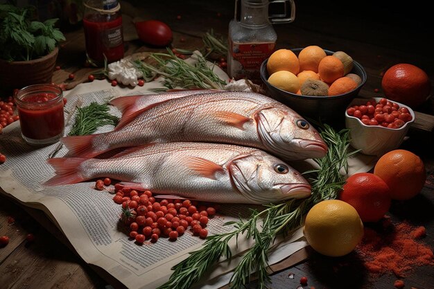 新しい赤魚の味を探索する 高品質の赤魚の画像写真