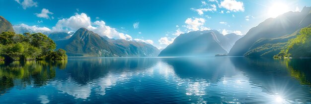 Exploring New Zealands Hidden Fjords PhotoRealistic Showcase of Dramatic Landscapes and Pristine