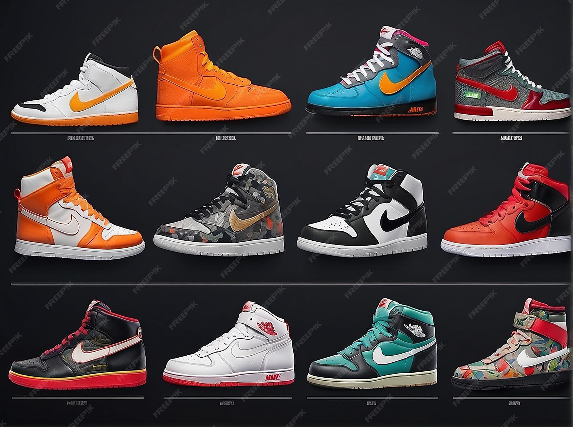 Premium Photo Exploring Nike Collaborations Interactive Timeline of