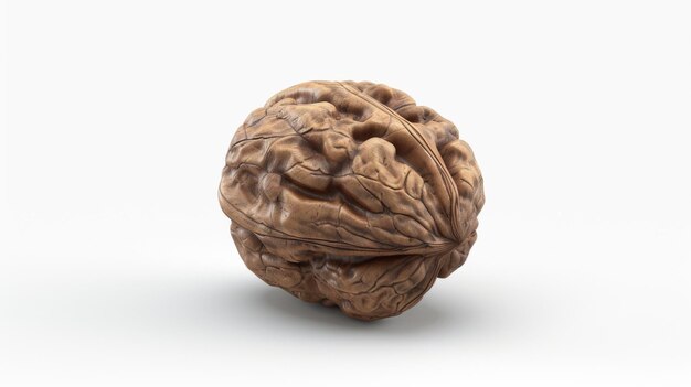 Exploring the Richness of Walnuts On White Background