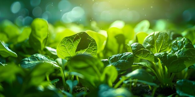 Exploring Sustainable Food Solutions through Advanced Greenhouse Spinach Analysis Using Modern Technology Concept Agriculture Innovation Greenhouse Technology Sustainable Food Solutions