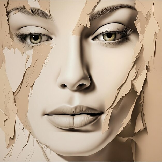 Premium AI Image  Exploring the synergy between women art beauty and 