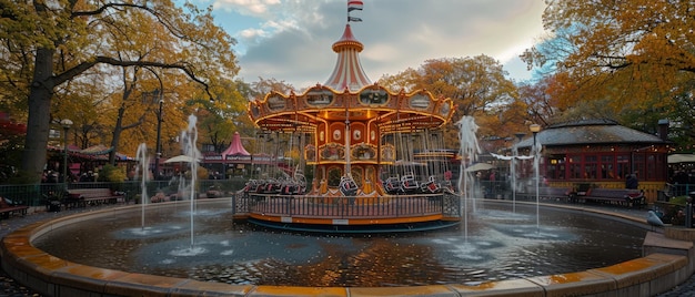 Photo exploring tivoli gardens a day of fun and magic in copenhagen